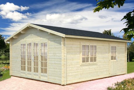 Palmako Gartenhaus Modell Irene 360 x 550 cm naturbelassen