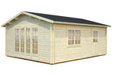 Palmako Gartenhaus Modell Irene 450 x 550 cm naturbelassen freigestellt