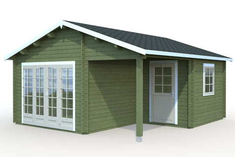 Palmako Gartenhaus Modell Irene 510 x 550 cm Farbbeispiel