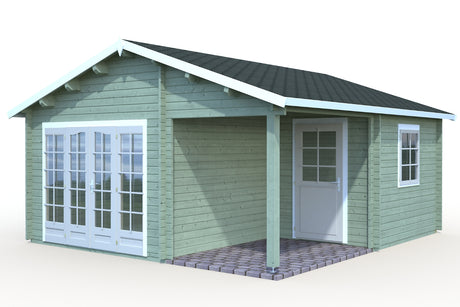Palmako Gartenhaus Modell Irene 510 x 550 cm Farbbeispiel