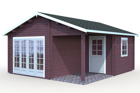 Palmako Gartenhaus Modell Irene 510 x 550 cm Farbbeispiel