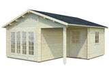 Palmako Gartenhaus Modell Irene 510 x 550 cm naturbelassen freigestellt