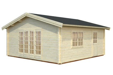 Palmako Gartenhaus Modell Irene 540 x 540 cm naturbelassen freigestellt