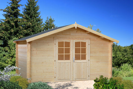 Palmako Gartenhaus Modell Lotta 13,9 m² naturbelassen