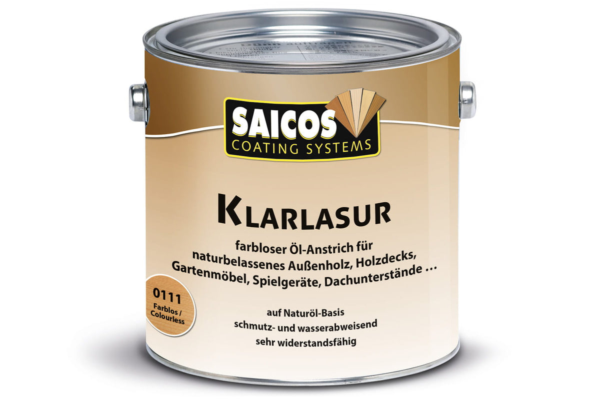 Saicos Klarlasur - 2,5 Liter Dose