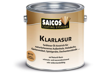 Saicos Klarlasur - 2,5 Liter Dose