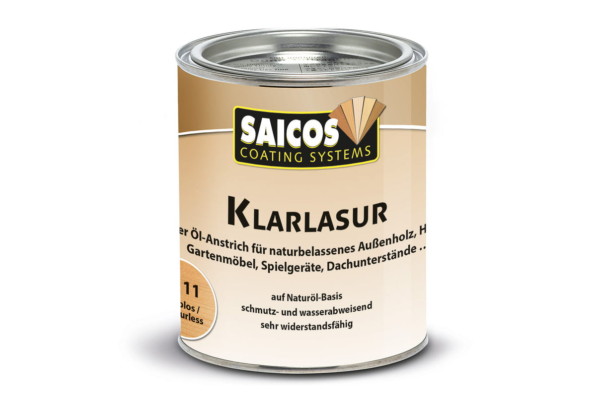 Saicos Klarlasur - 0,75 Liter Dose