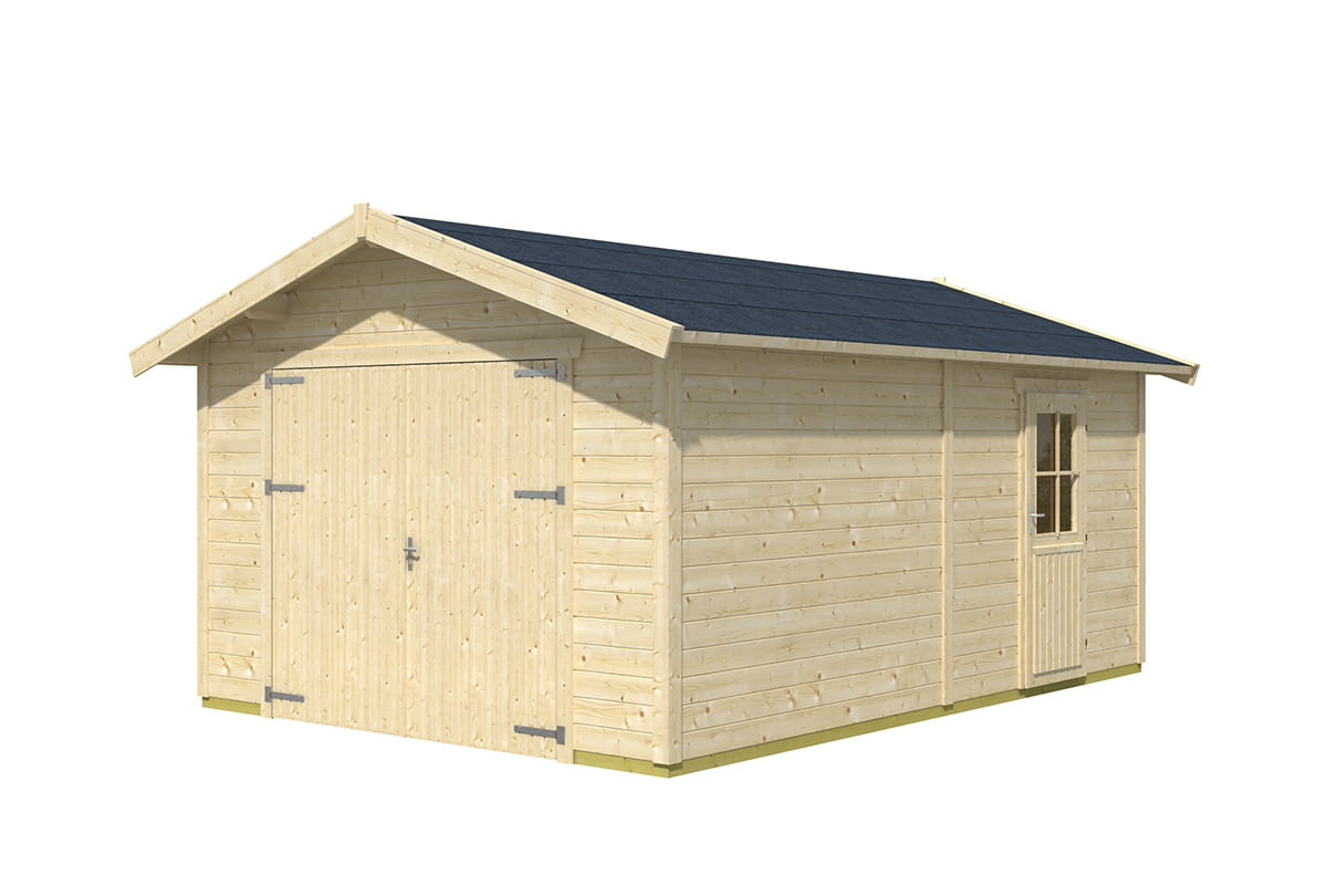 Skan Holz Holzgarage Varberg 1 natur freigestellt