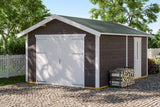 Skan Holz Holzgarage Varberg 1 schiefergrau