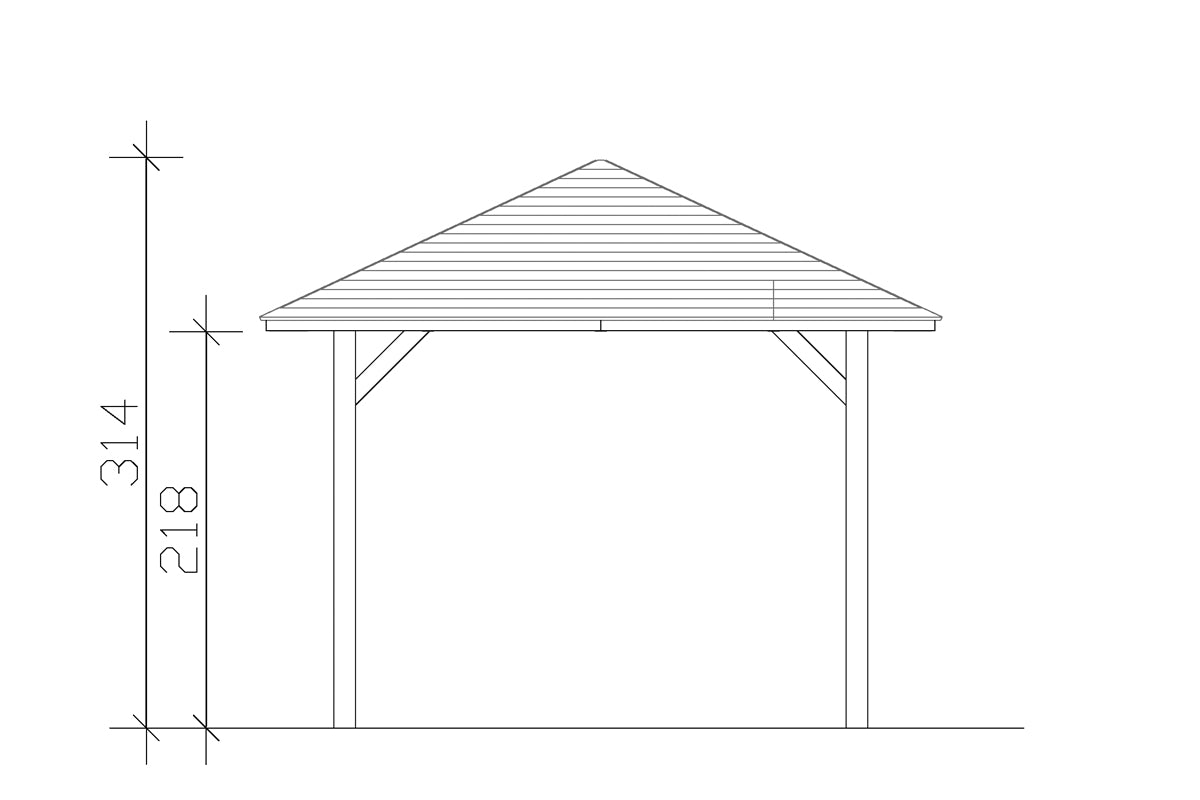 Skan Holz Pavillon Modell Cannes 1 Schnitt