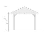 Skan Holz Pavillon Modell Cannes 1 Schnitt