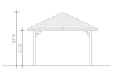 Skan Holz Pavillon Modell Cannes 2 Schnitt