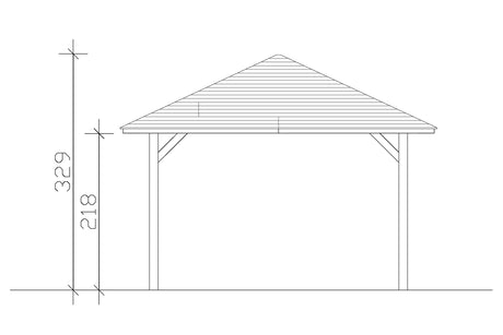 Skan Holz Pavillon Modell Cannes 2 Schnitt