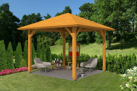 Skan Holz Pavillon Modell Cannes 1 eiche hell