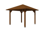 Skan Holz Pavillon Modell Cannes 1 nussbaum freigestellt