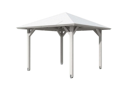 Skan Holz Pavillon Modell Cannes 1 weiß freigestellt