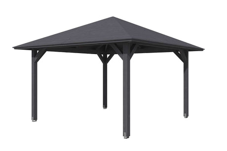 Skan Holz Pavillon Modell Cannes 2 schiefergrau freigestellt