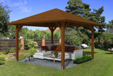 Skan Holz Pavillon Modell Cannes 2 nussbaum