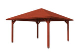 Skan Holz Pavillon Modell Cannes 3 mahagoni freigestellt