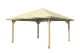 Skan Holz Pavillon Modell Cannes 3 natur freigestellt