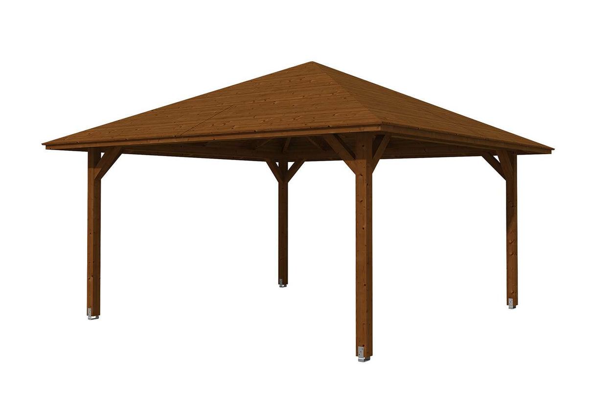 Skan Holz Pavillon Modell Cannes 3 mahagoni freigestellt