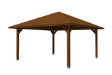 Skan Holz Pavillon Modell Cannes 3 mahagoni freigestellt