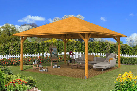 Skan Holz Pavillon Modell Cannes 4 eiche hell