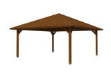 Skan Holz Pavillon Modell Cannes 4 nussbaum freigestellt