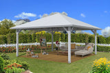 Skan Holz Pavillon Modell Cannes 4 weiß