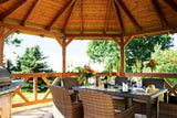 Skan Holz Pavillon Modell Lyon Innenansicht