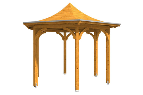Skan Holz Pavillon Modell Versailles eiche hell freigestellt