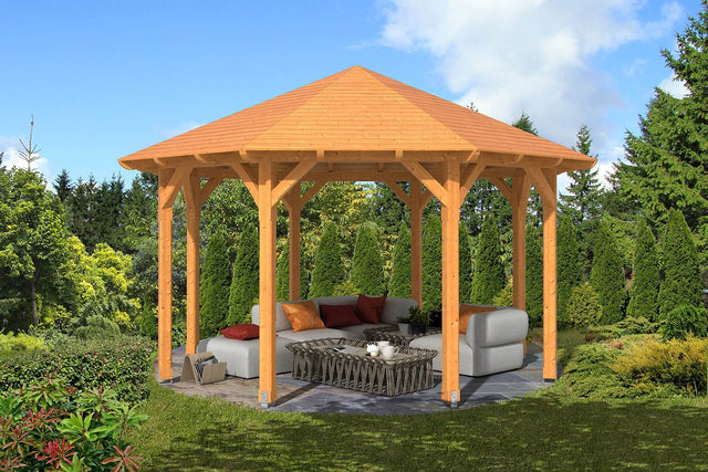 Skan Holz Pavillon Modell Lyon 2 natur