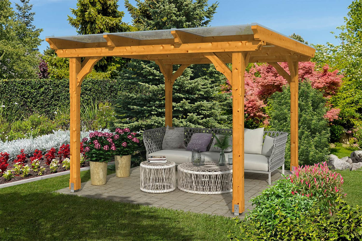 Skan Holz Pavillon Modell Marseille eiche hell
