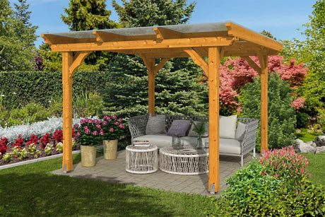 Skan Holz Pavillon Modell Marseille eiche hell