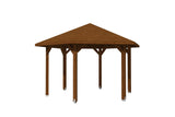 Skan Holz Pavillon Nancy 3 nussbaum freigestellt