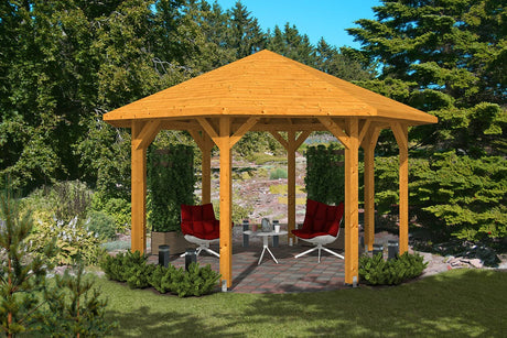 Skan Holz Pavillon Nice 2 eiche hell