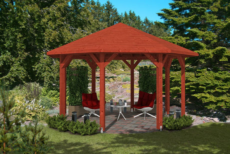 Skan Holz Pavillon Nice 2 mahagoni
