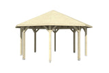 Skan Holz Pavillon Nice 3 natur freigestellt