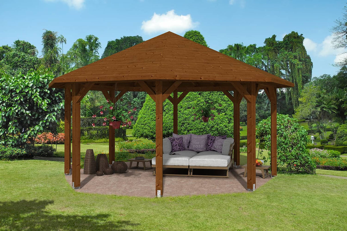 Skan Holz Pavillon Nice 3 nussbaum