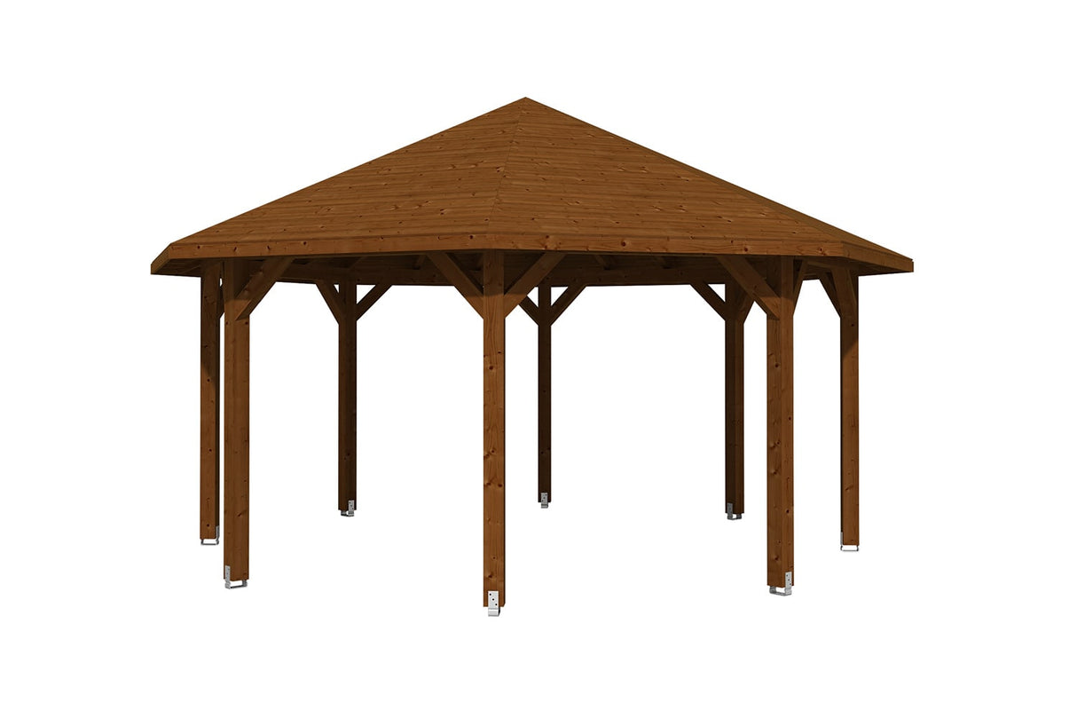 Skan Holz Pavillon Nice 3 nussbaum freigestellt