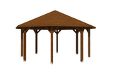 Skan Holz Pavillon Nice 3 nussbaum freigestellt