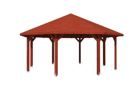 Skan Holz Pavillon Nice 4 mahagoni freigestellt