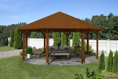 Skan Holz Pavillon Nice 4 nussbaum