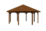 Skan Holz Pavillon Nice 4 nussbaum freigestellt