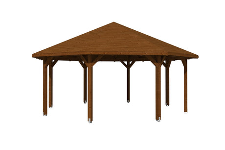 Skan Holz Pavillon Nice 4 nussbaum freigestellt
