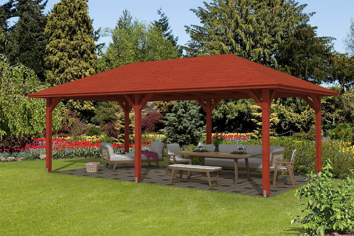 Skan Holz Pavillon Orleans 2 mahagoni