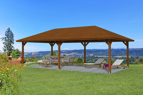 Skan Holz Pavillon Orleans 3 nussbaum