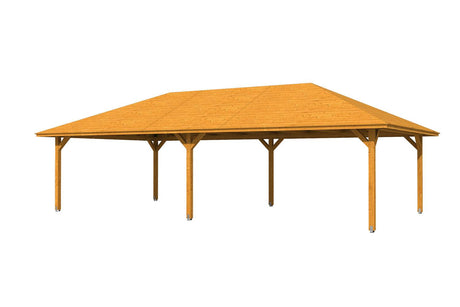 Skan Holz Pavillon Orleans 4 eiche hell freigestellt