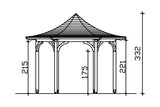 Skan Holz Pavillon Modell Versailles Schnitt