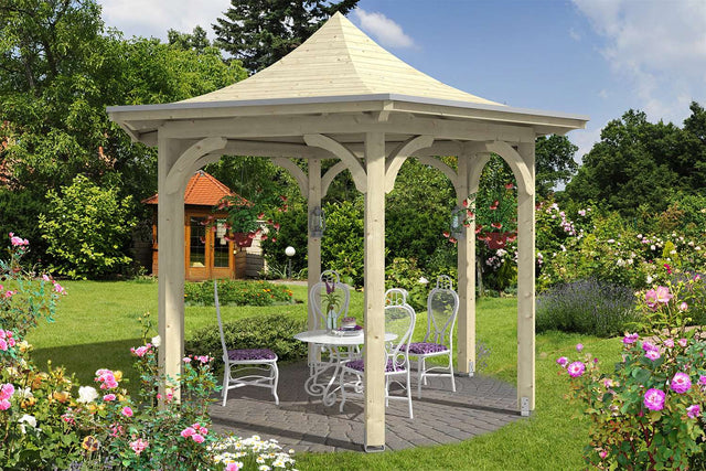 Skan Holz Pavillon Modell Versailles natur